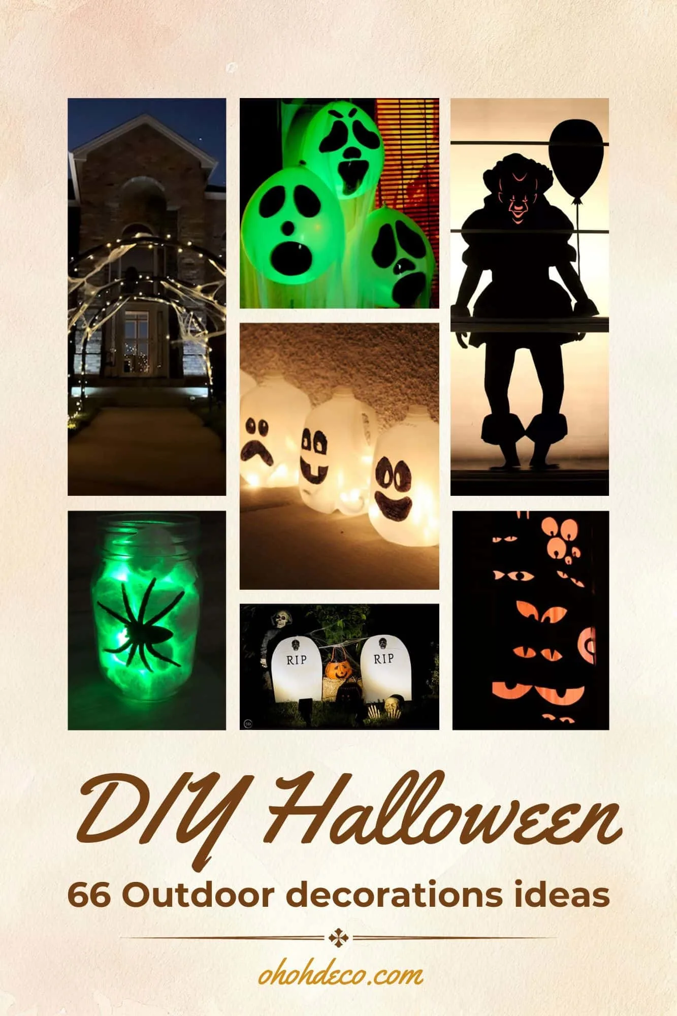 DIY halloween outdoor decorations