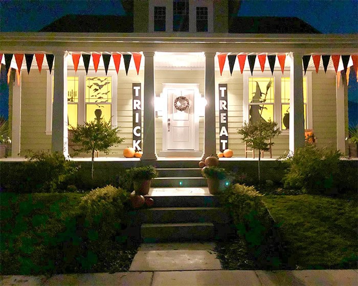 DIY halloween porch idea