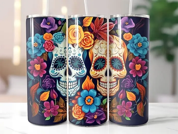 Day of dead candle