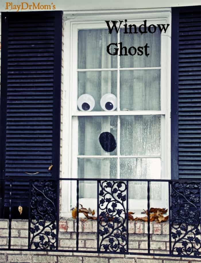 Easy Halloween window ghost