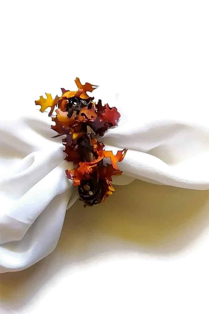 fall leaf napkin ring