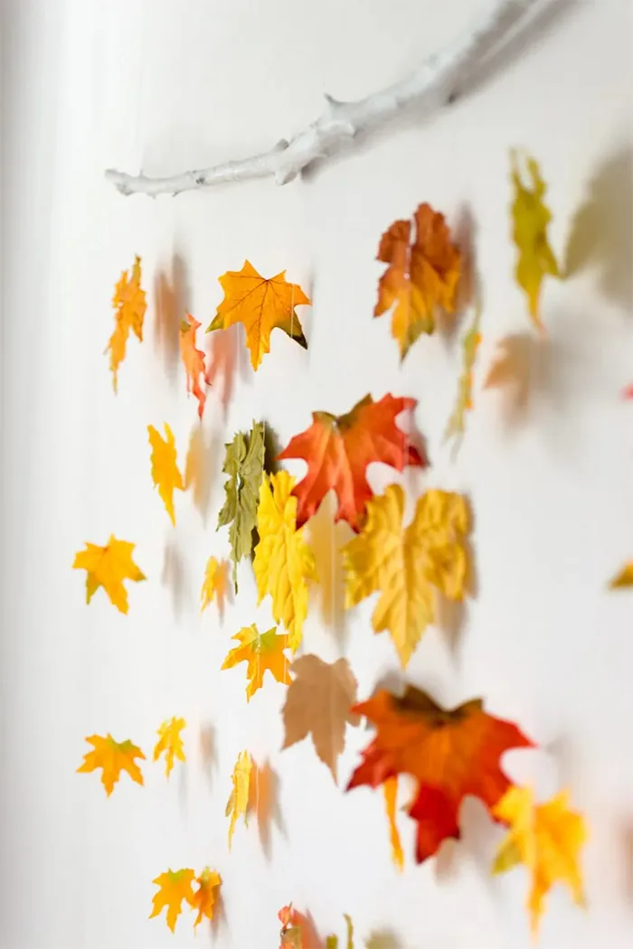 Fall leaf wall hanging