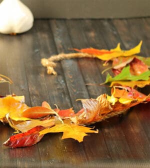 Fall leaf garland