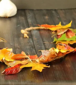 Fall leaf garland