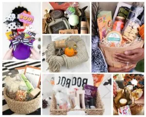 Boo basket ideas for Halloween