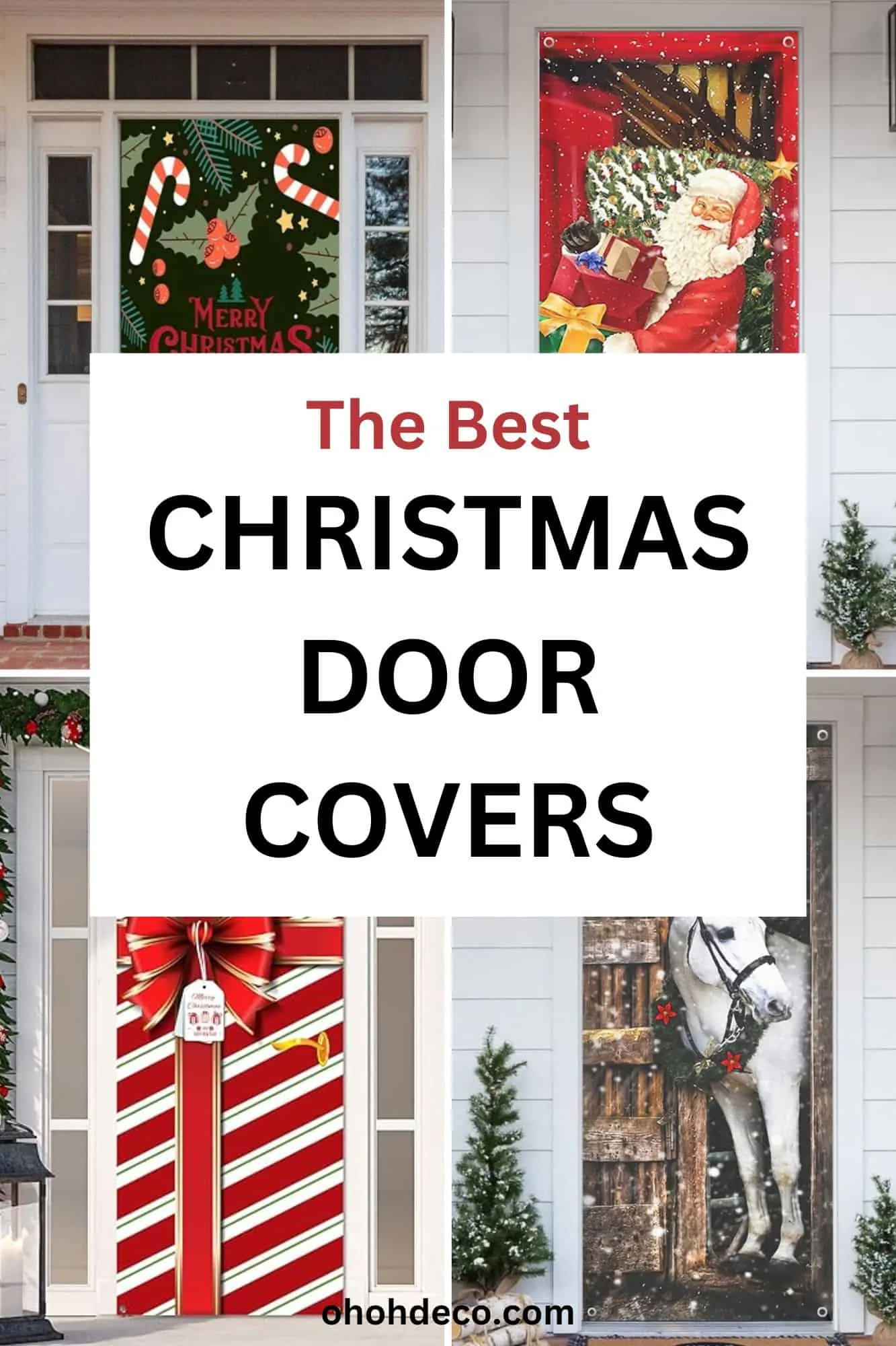 Christmas door covers