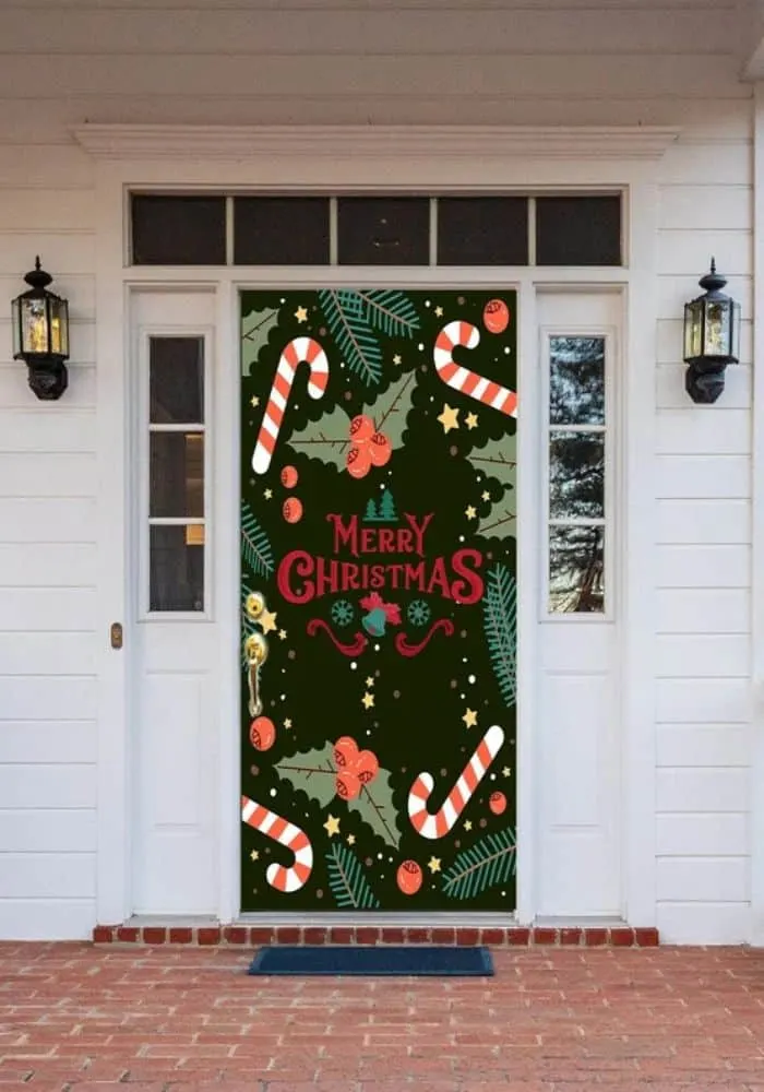 Merry christmas door cover