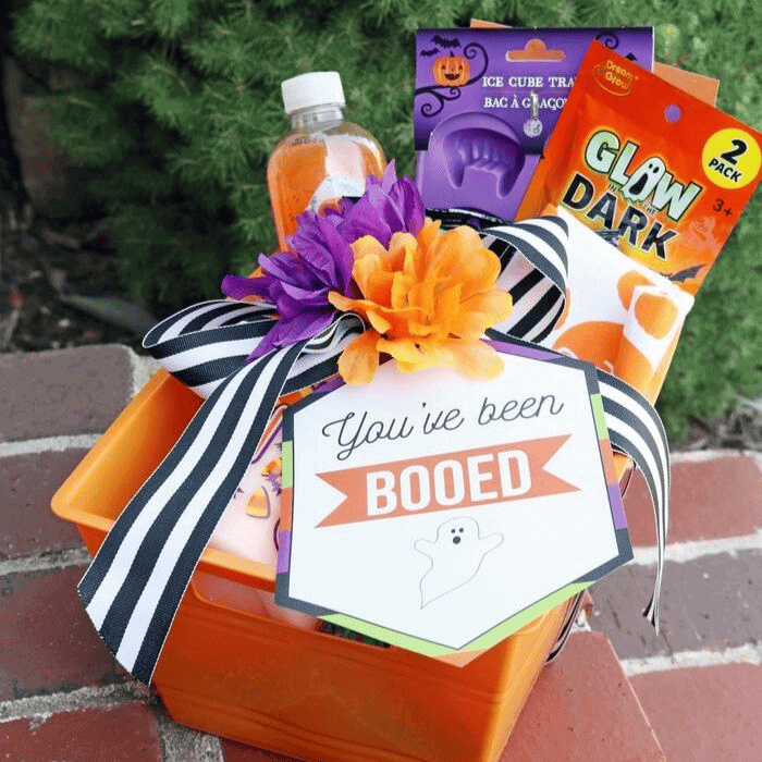 Budget friendly Boo basket