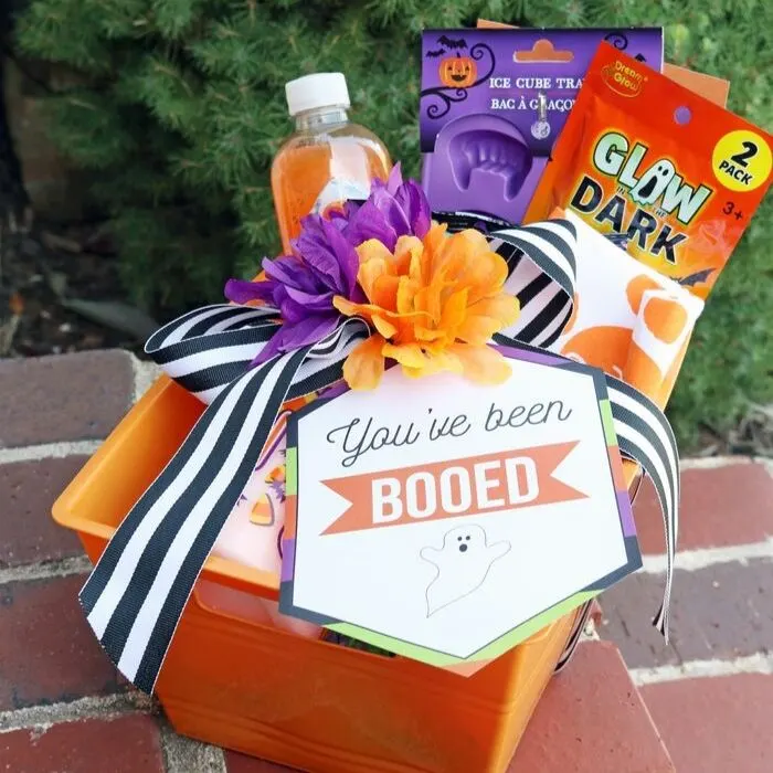 Budget friendly Boo basket