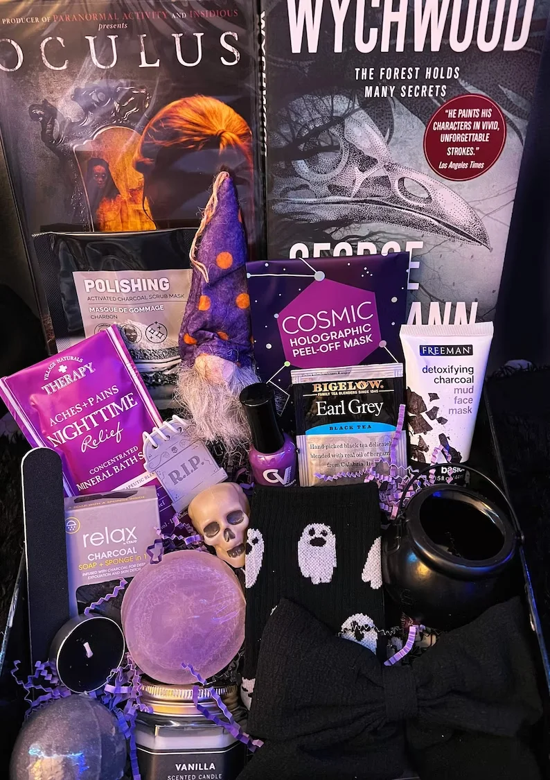 Goth Horror self care basket