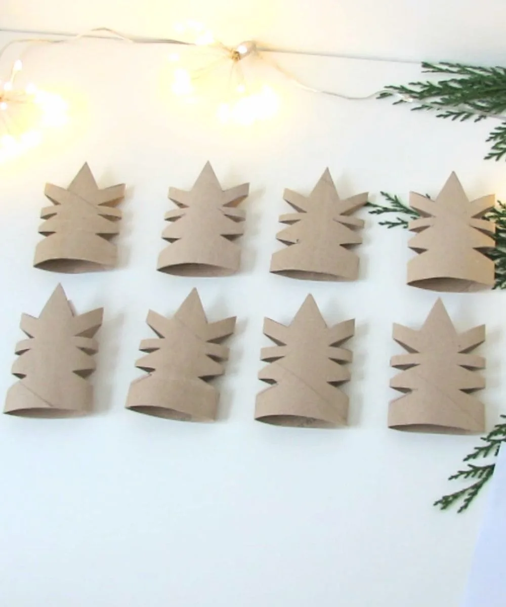 how to make toilet paper rolls snowflake