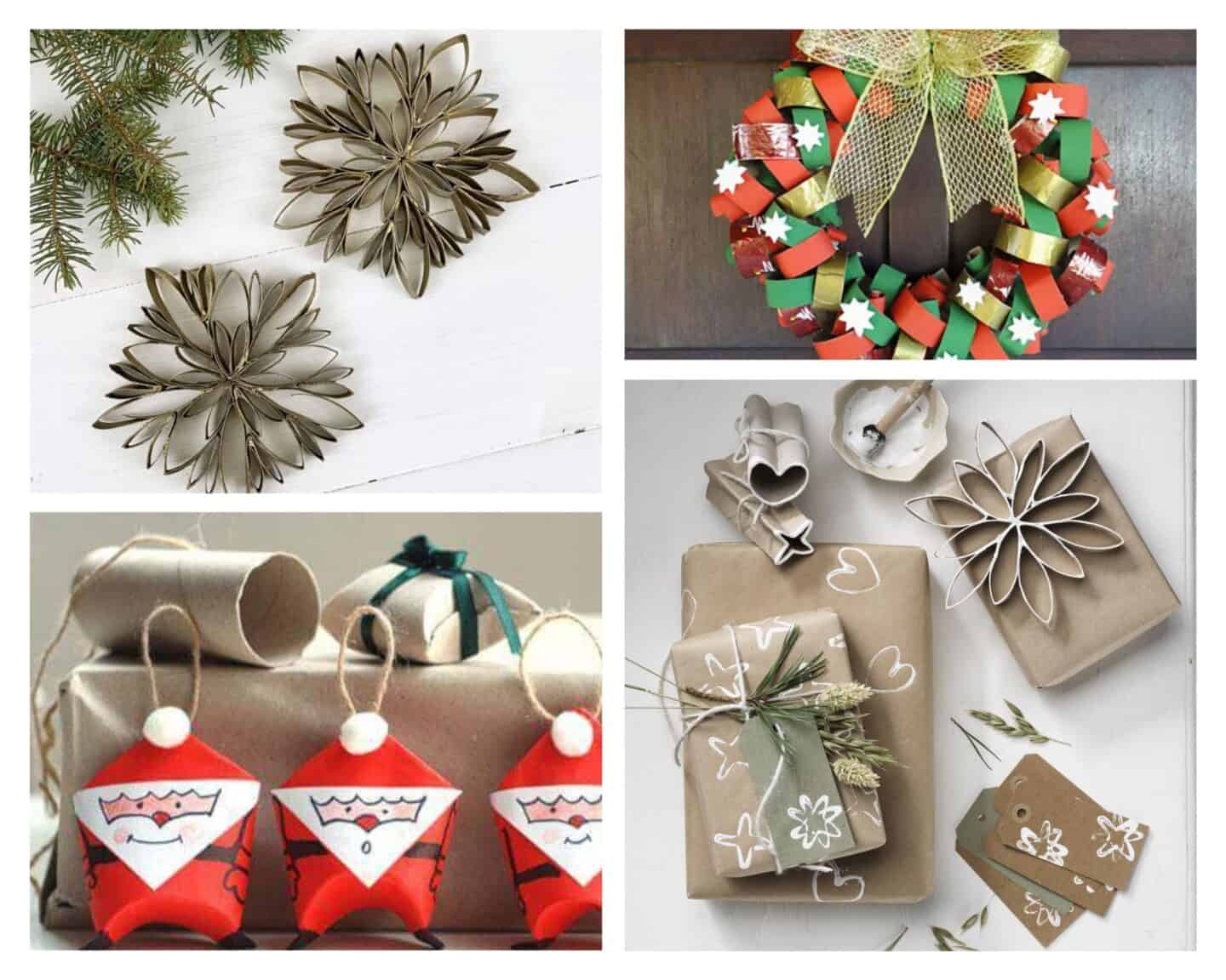 Toilet paper rolls Christmas crafts ideas
