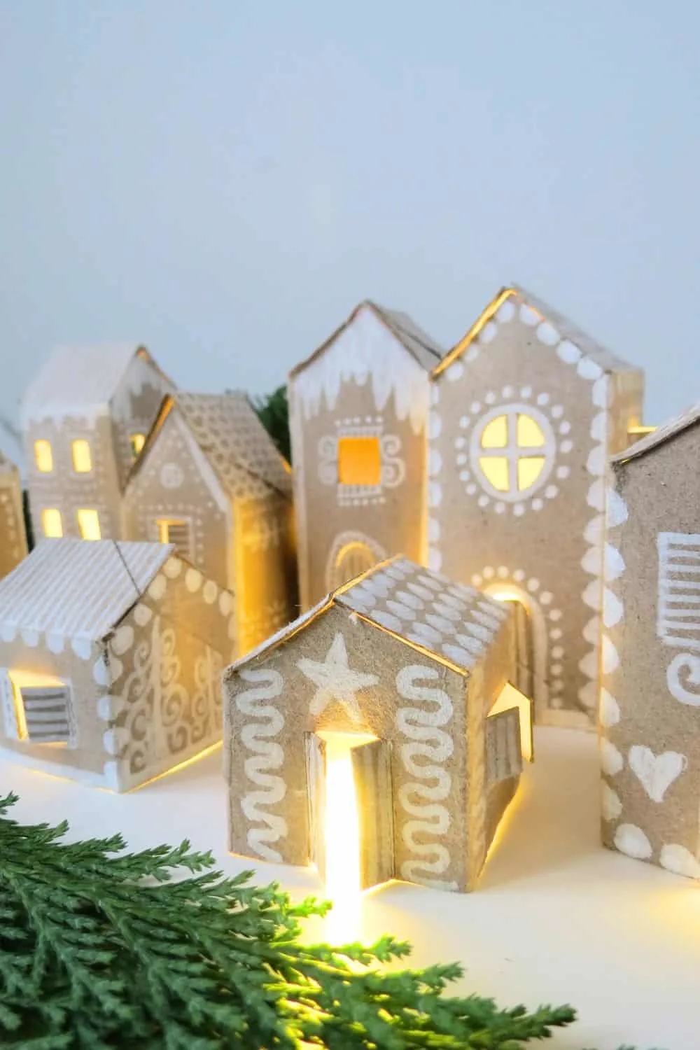 Easy to make DIY Christmas village