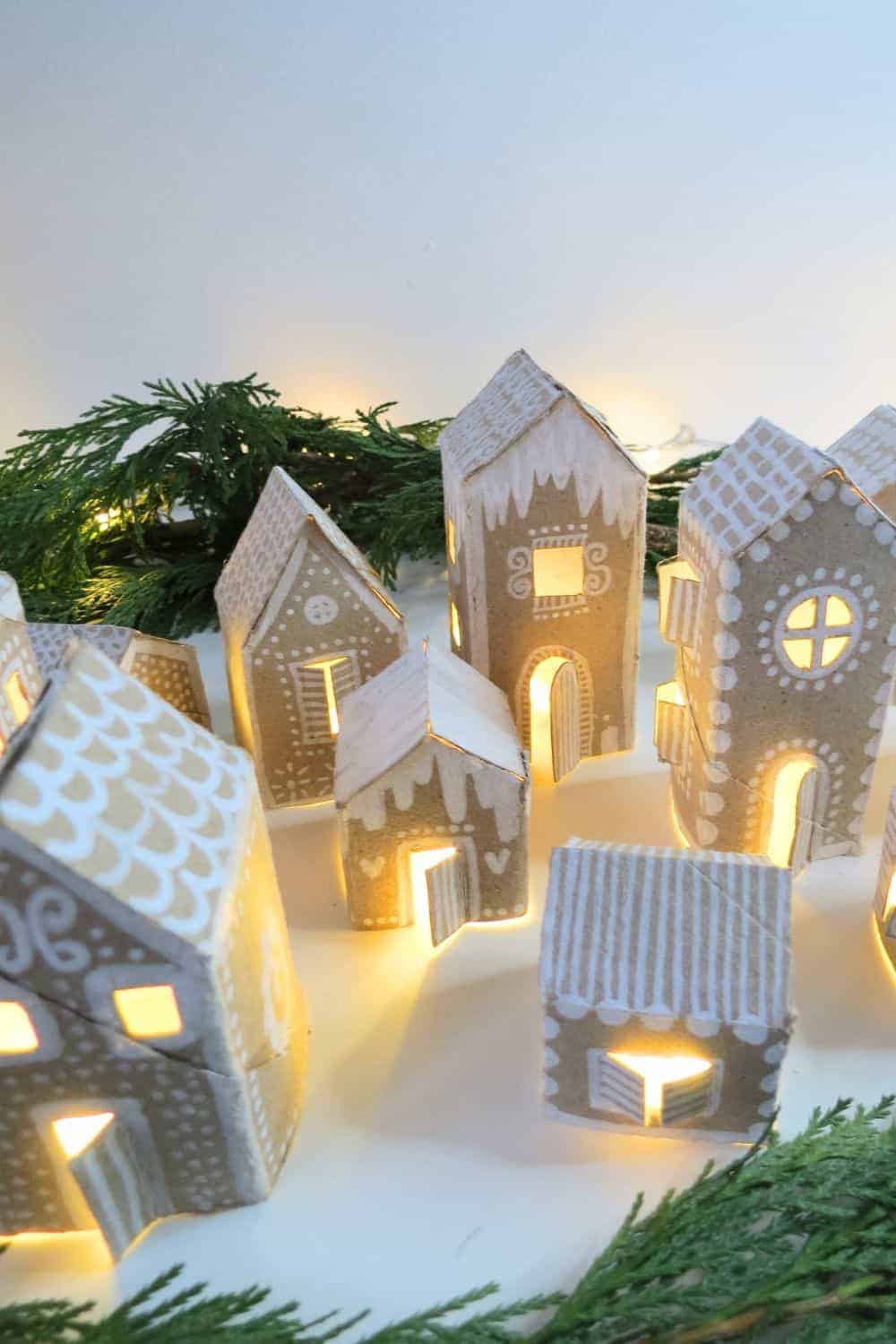 Easy DIY christmas village