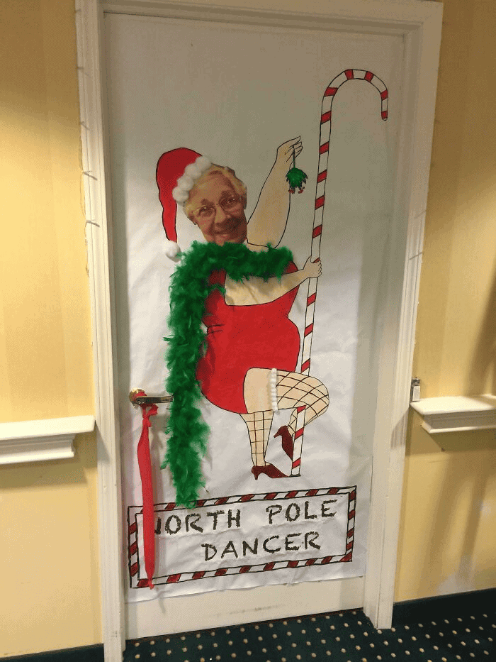 north pole dancer door