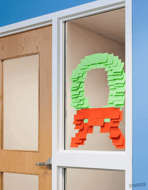 post it christmas decoration