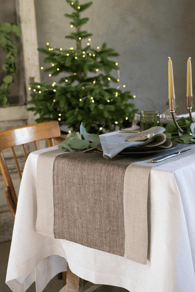 linen table runner