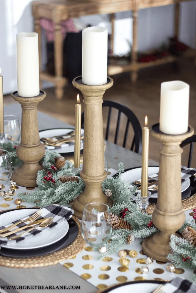 wrapping paper table runner