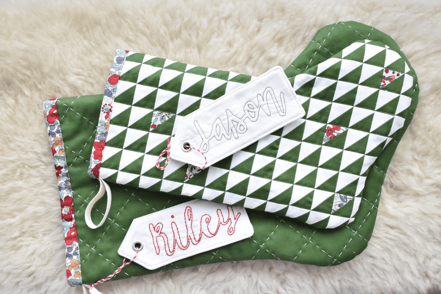 quilted stocking sewing pattern