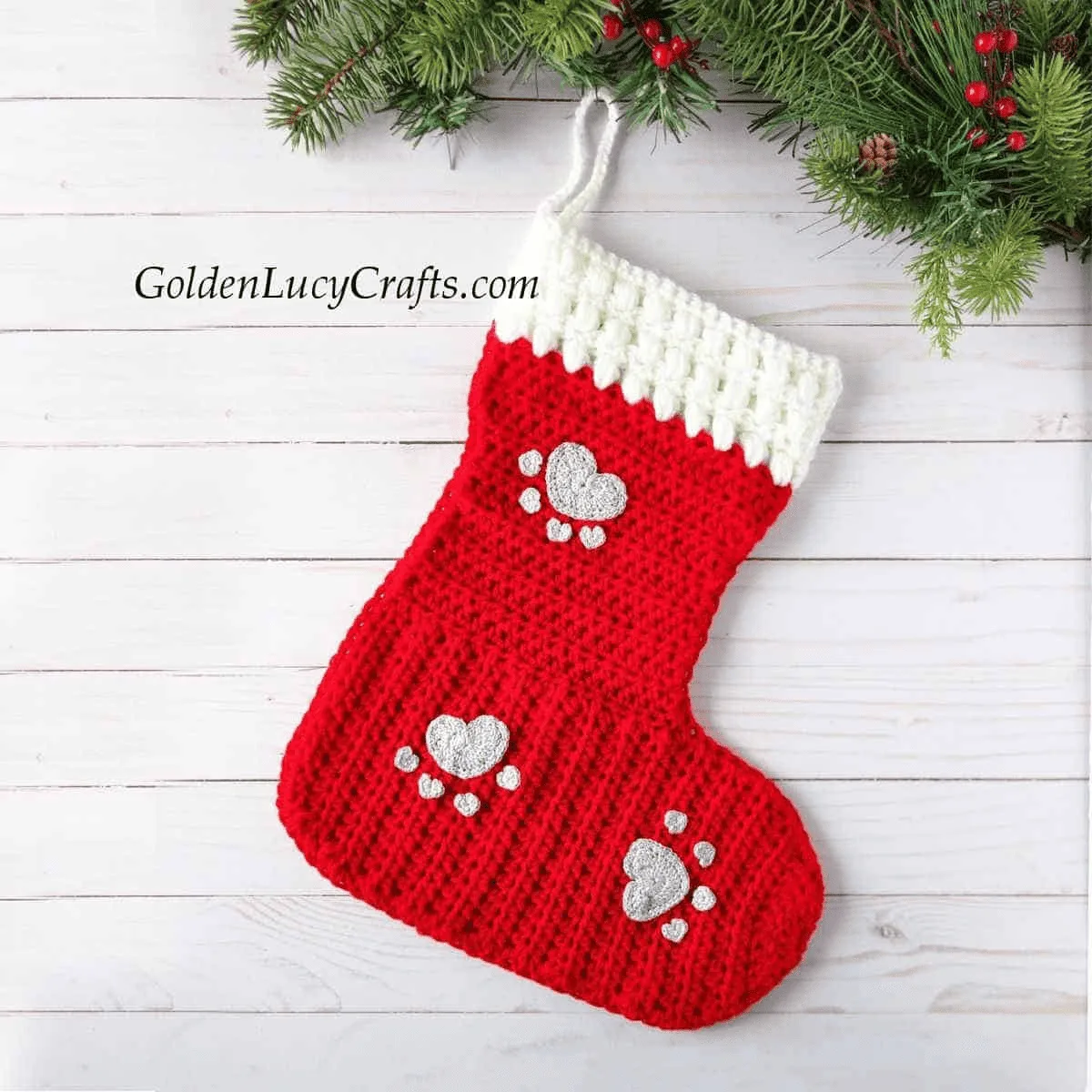 crochet stocking pattern for pet