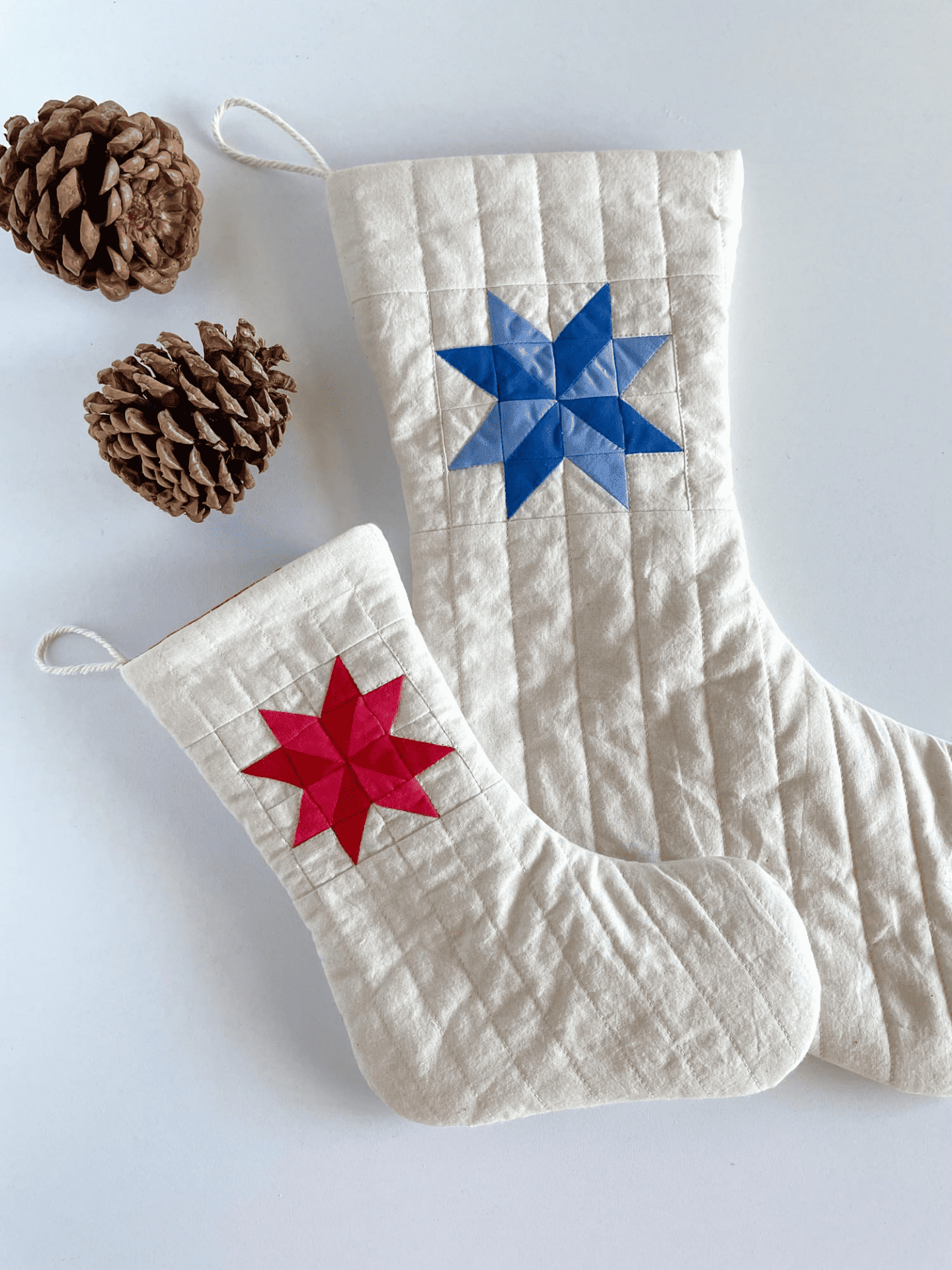 DIY patchwork stocking sewing pattern