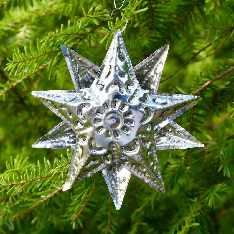 tin star ornament