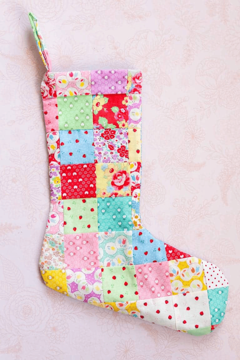 patchwork stocking sewing pattern
