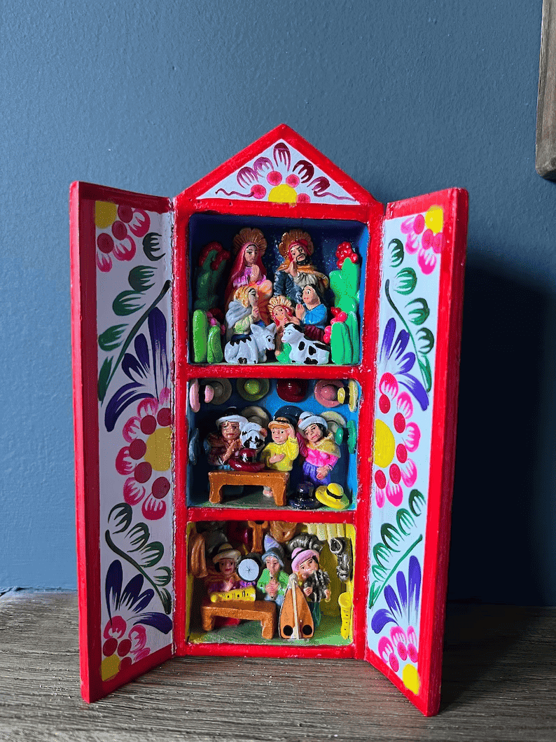 mexican mini nativity set