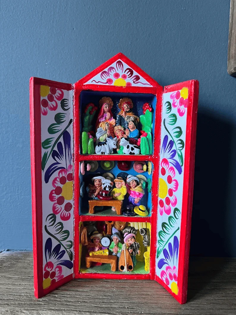mexican mini nativity set