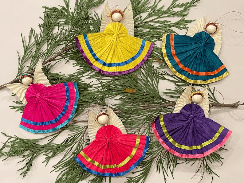 corn husk mexican christmas ornaments