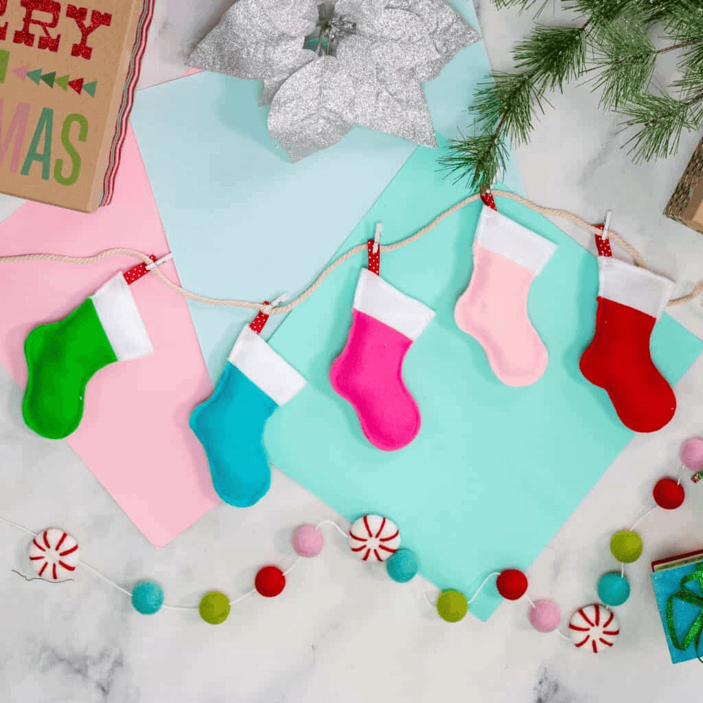 mini garland stocking sewing pattern