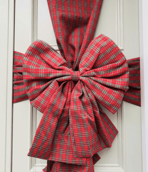 tartan door bow