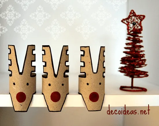 diy cardboard reindeer