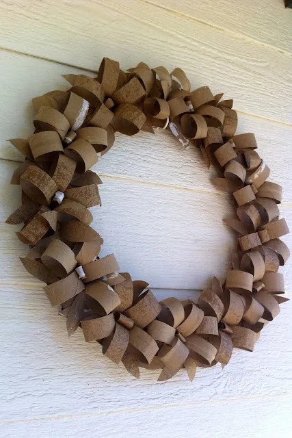 large diy cardboard wreath