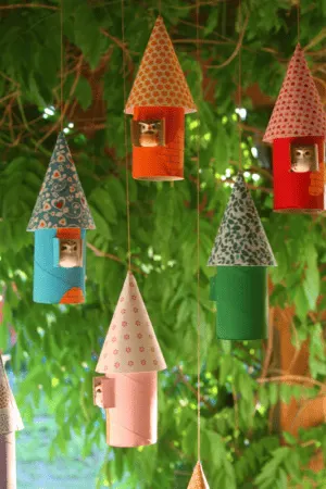mini birdhouse decoration
