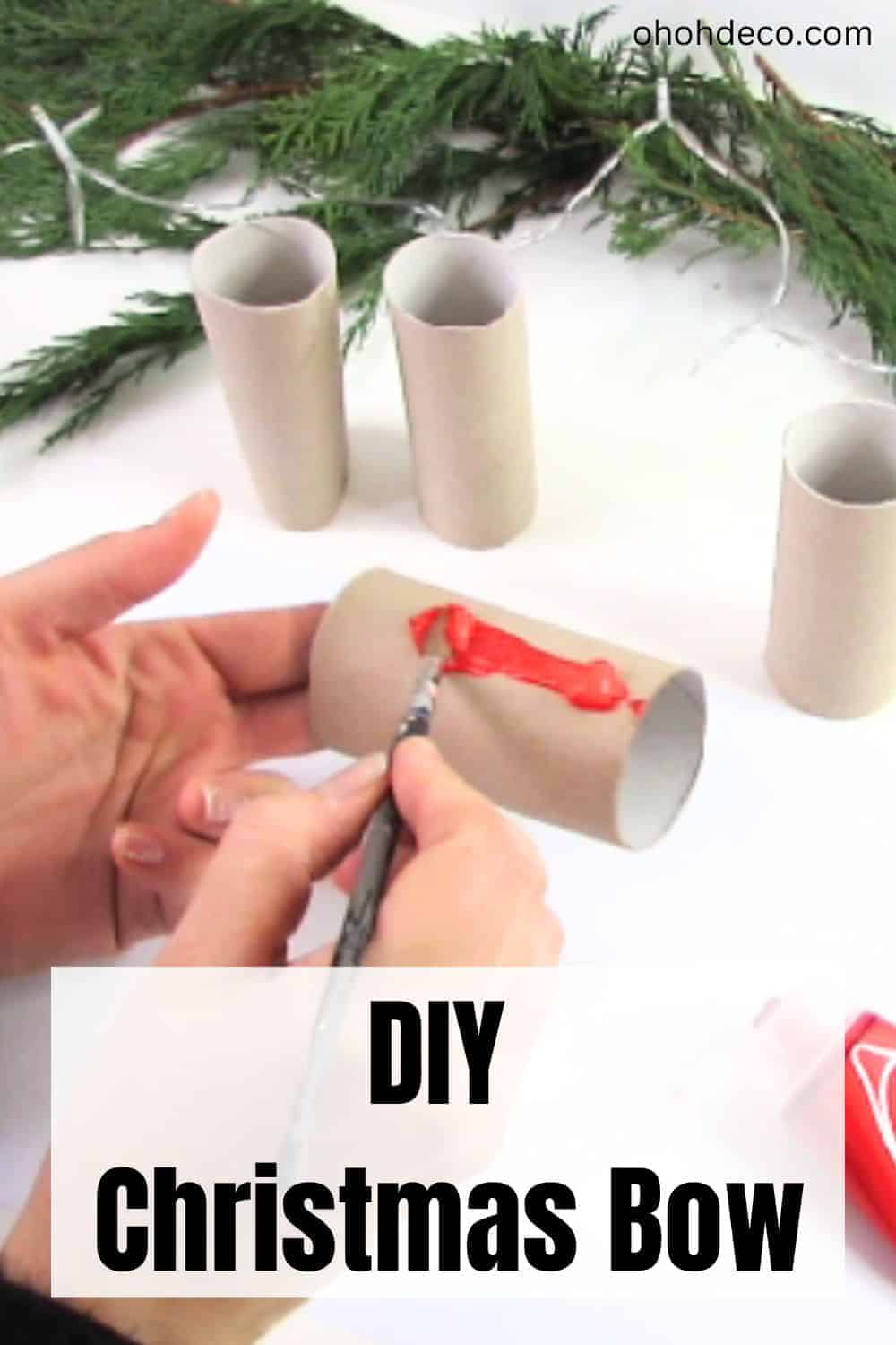 DIY Christmas bow 