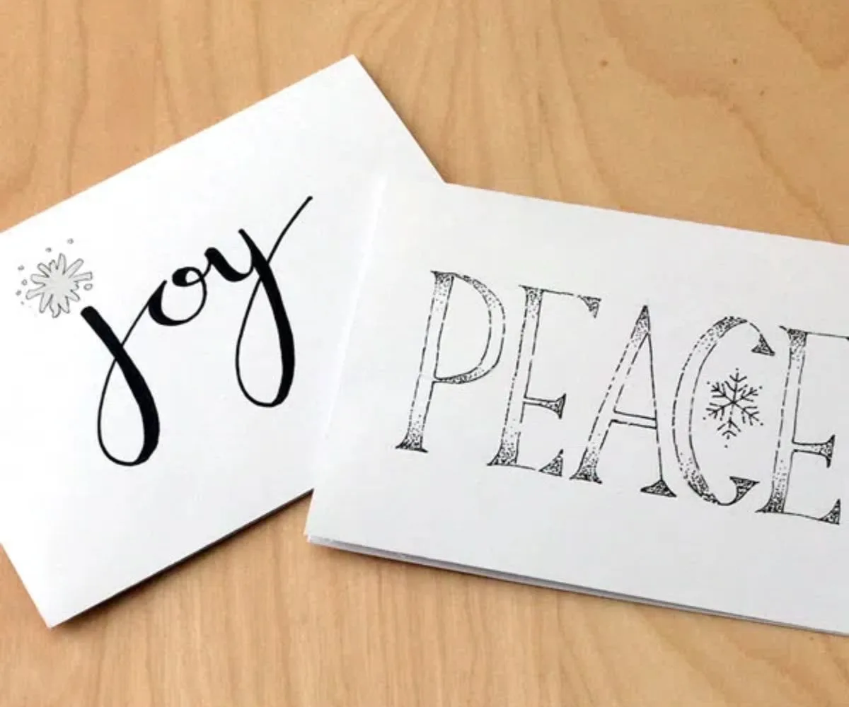 hand lettering card DIY