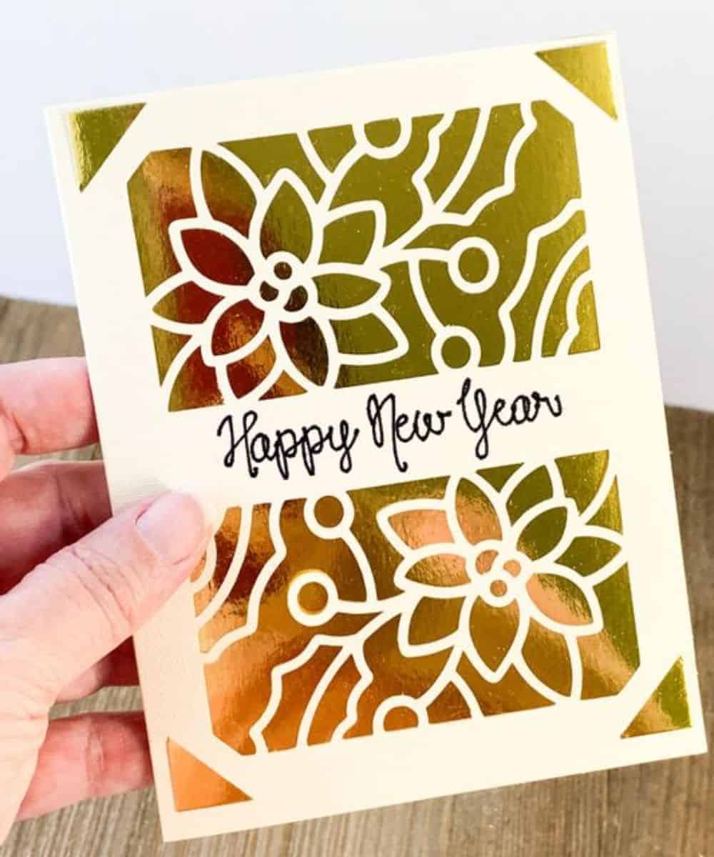 DIY New Year card