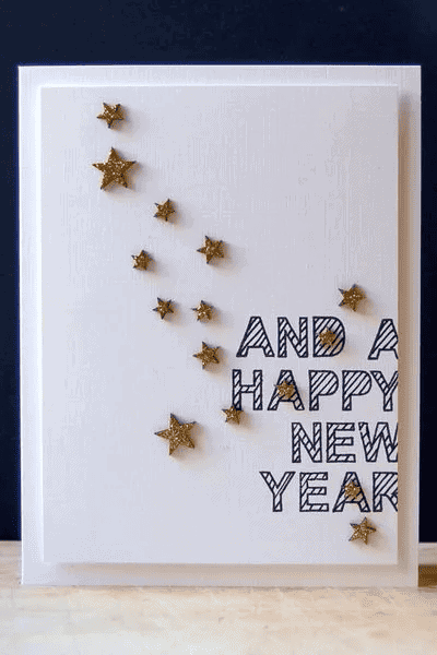 Happy new year card idea