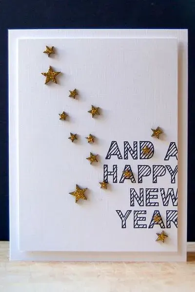 Happy new year card idea