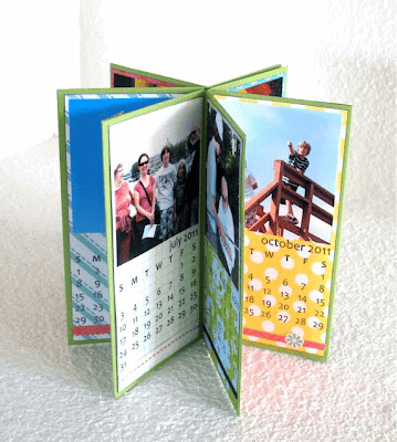 diy calendar card