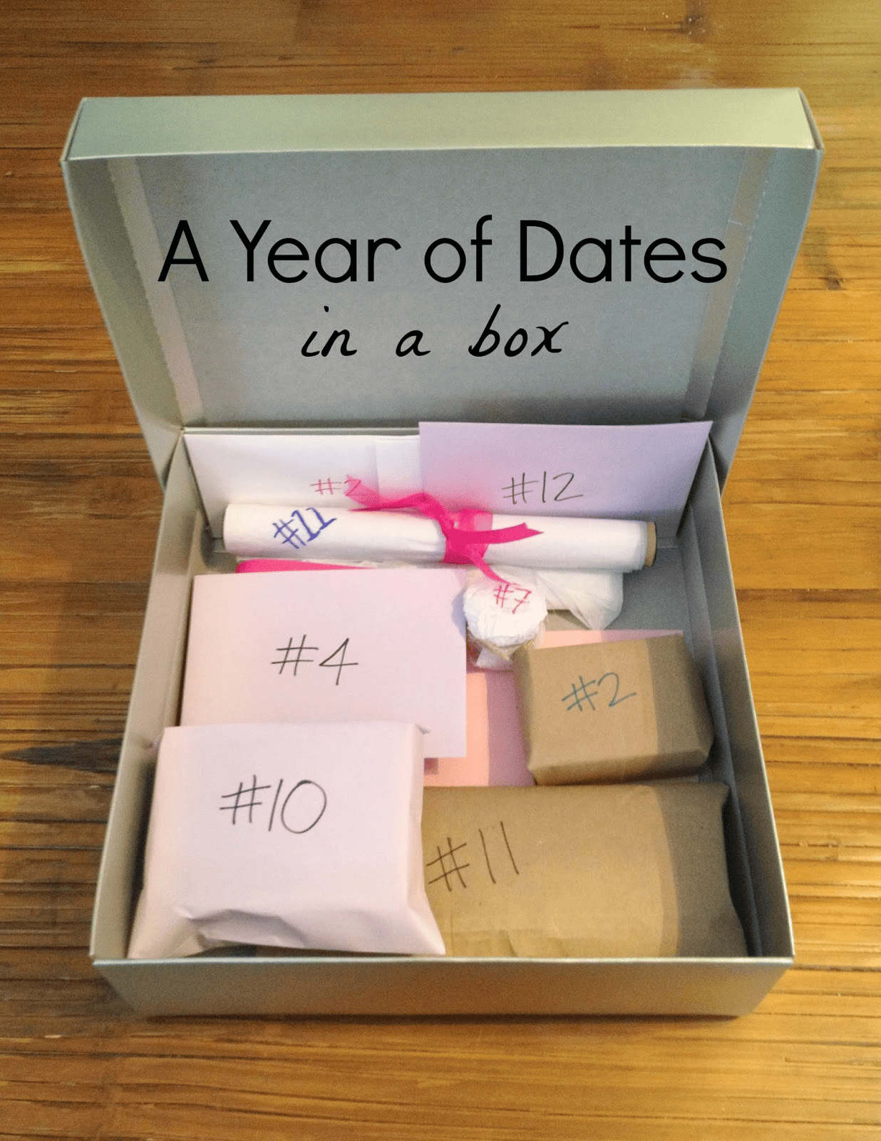 a year of dates ideas box