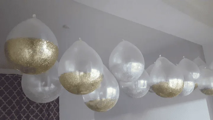 easy to make glitter balloons