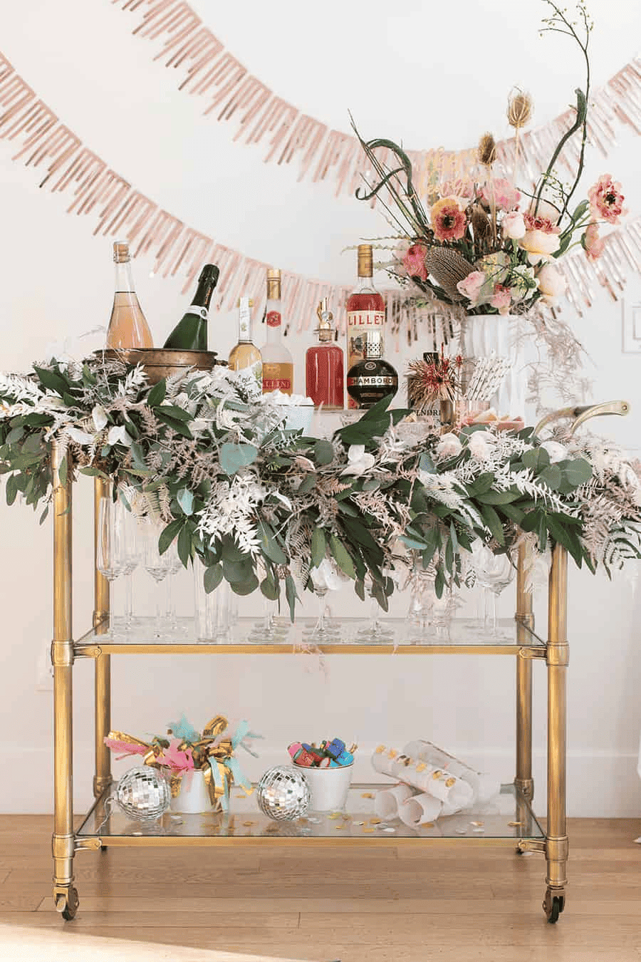 diy champagne bar 