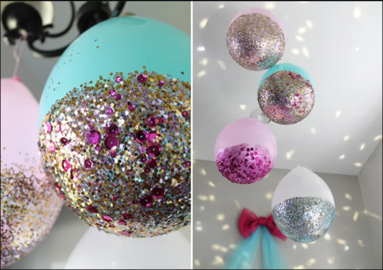 glitter balloon diy