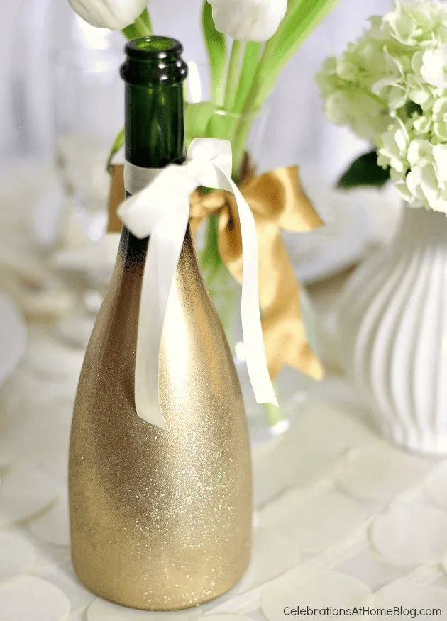 how to customise champagne bottle