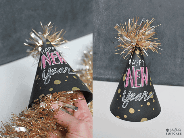 diy chalkboard party hat