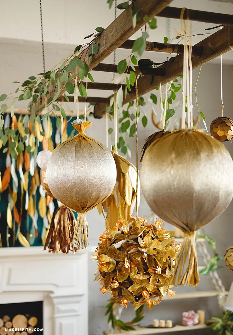 DIY paper party ball
