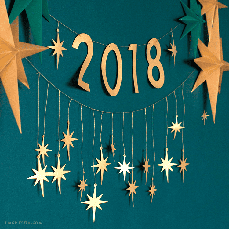 DIY garland for New Year