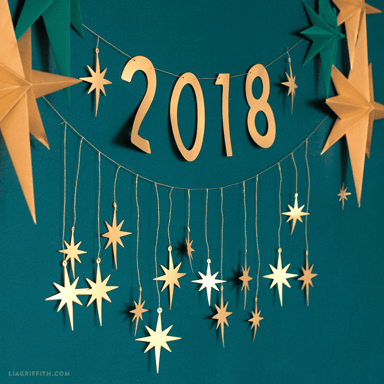 DIY garland for New Year